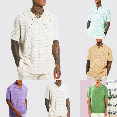 Women's Solid Color Patchwork T-shirt Men's Clothing