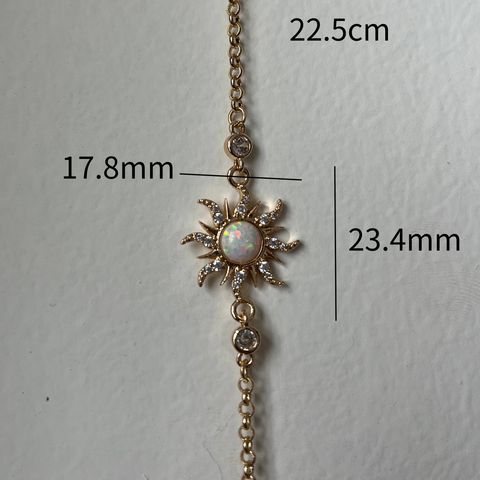 Copper Sweet Star Inlay Opal Jewelry Set