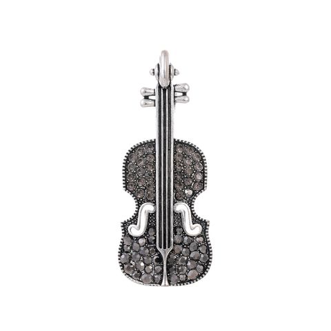 Casual Simple Style Human Animal Cello Alloy Inlay Rhinestones Unisex Brooches