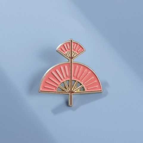 Simple Style Fan Alloy Plating Unisex Brooches