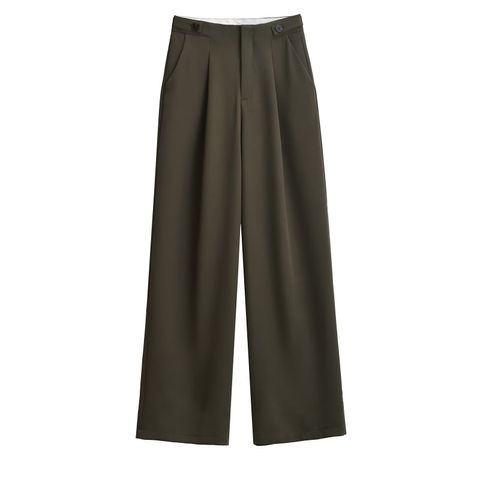 Women's Holiday Vintage Style Solid Color Full Length Pocket Casual Pants