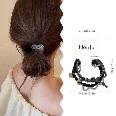 Women's Simple Style Commute Waves Cloth Hair Tie