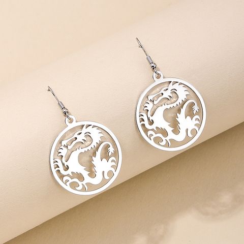 1 Piece Nordic Style Animal Dragon Hollow Out Alloy Ear Hook