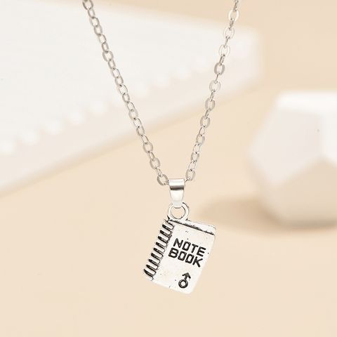 IG Style Simple Style Book Letter Alloy Women's Pendant Necklace