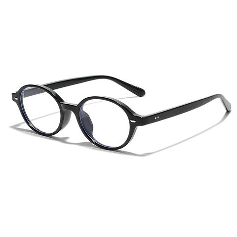 Modern Style Streetwear Solid Color Ac Oval Frame Full Frame Optical Glasses