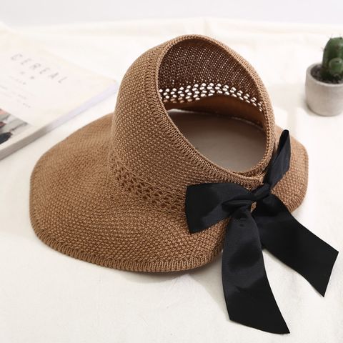 Women's Vacation Bow Knot Big Eaves Sun Hat