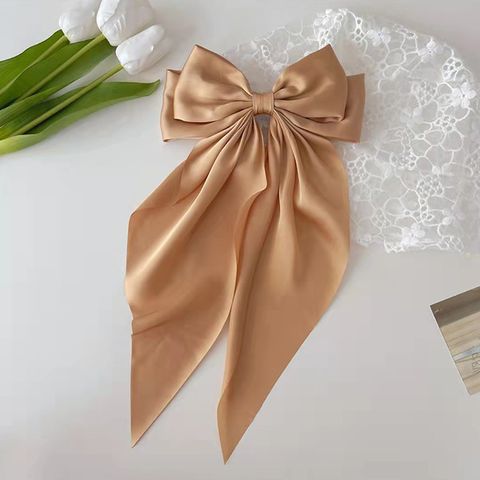 Women's Elegant Sweet Bow Knot Cloth Hair Clip