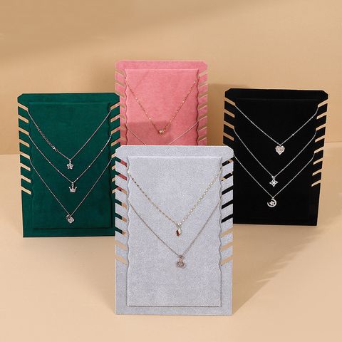 Elegant Simple Style Geometric Flannel Jewelry Rack 1 Piece