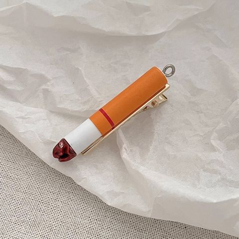 Funny Simple Style Cigarette Alloy Resin Hair Clip 1 Piece