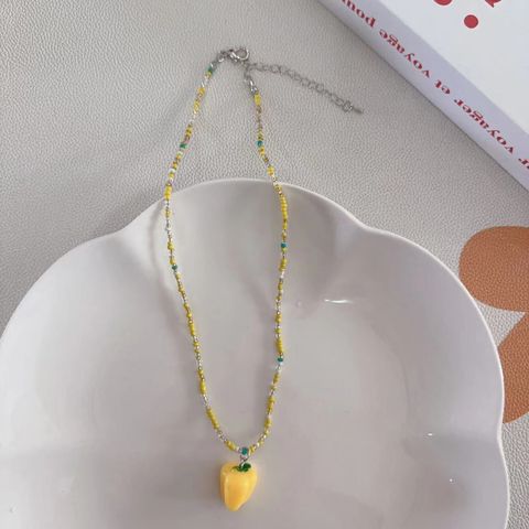 IG Style Chili Beaded Beaded Women's Pendant Necklace 1 Piece
