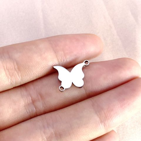 1 Piece 15 * 11mm Stainless Steel Butterfly Polished Pendant