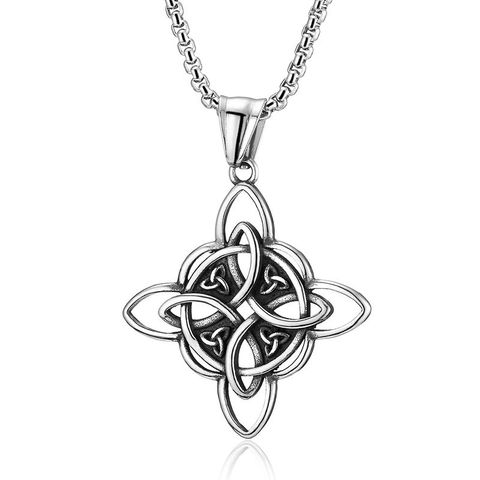 Retro Witches Knot Alloy Zinc Alloy Polishing Hollow Out Unisex Pendant Necklace Necklace Pendant 1 Piece