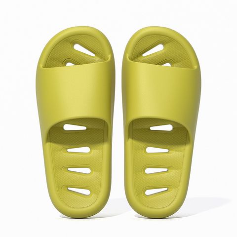 Unisex Basic Solid Color Open Toe Slides Slippers