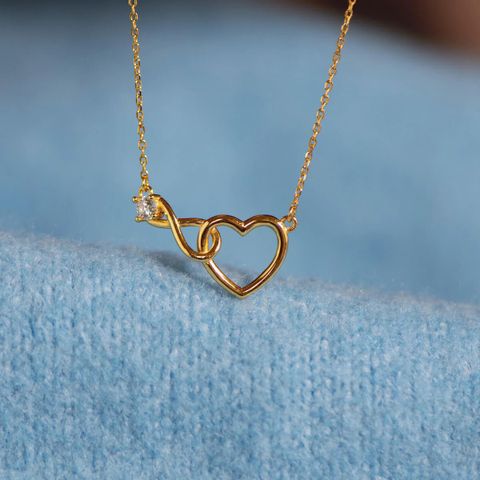 Sterling Silver Vintage Style Heart Shape Plating Pendant Necklace