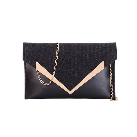 Women's Medium Pu Leather Solid Color Elegant Magnetic Buckle Envelope Bag