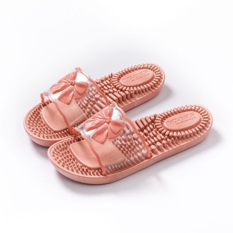 Unisex Casual Solid Color Open Toe Home Slippers