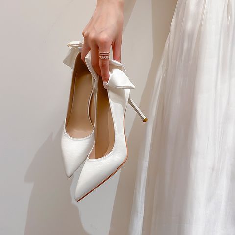 Women's Elegant Solid Color Point Toe Pumps