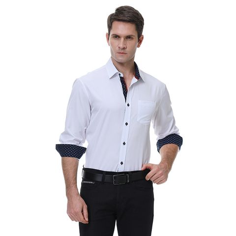 Men's Solid Color Polo Shirt Men's Clothing