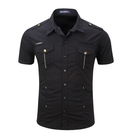 Hombres Color Sólido Blusa Ropa Hombre