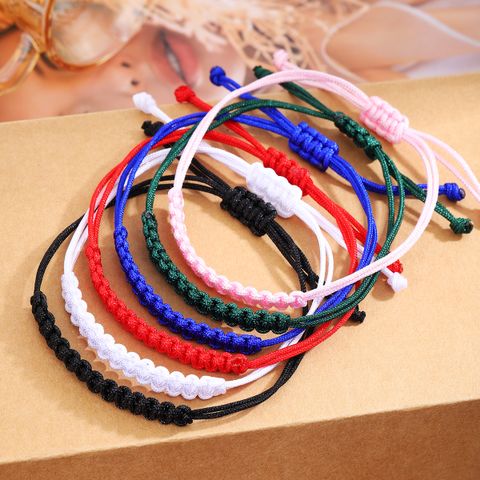 Casual Simple Style Knot Rope Unisex Drawstring Bracelets