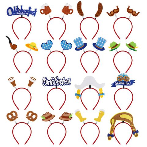 Oktoberfest Geometric Plastic Party Carnival Hair Band