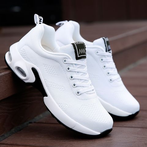 Women's Sports Solid Color Round Toe Sports Shoes