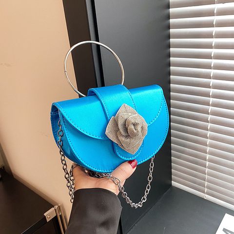 Women's Small All Seasons Nylon Solid Color Streetwear Magnetic Buckle Shoulder Bag Handbag Crossbody Bag