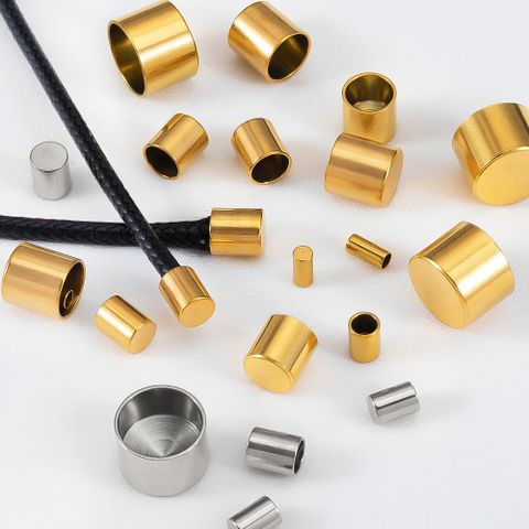20 PCS/Package Diameter 4mm Diameter 5mm Diameter 6 Mm Hole 2~2.9mm Hole 3~3.9mm Hole 4~4.9mm Stainless Steel 18K Gold Plated Solid Color Polished Jewelry Buckle