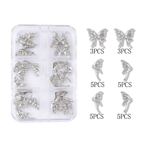 Fairy Style Butterfly Zinc Alloy Nail Decoration Accessories A Pack Of 26