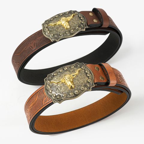 Vintage Style Cowboy Style Animal Pu Leather Unisex Leather Belts