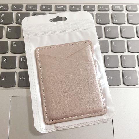Unisex Color Block Solid Color Pu Leather Open Card Holders