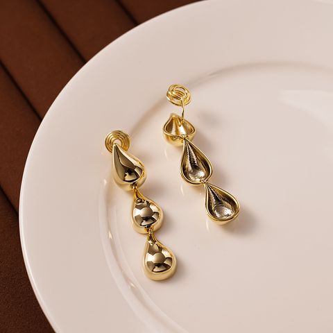 Casual Simple Style Water Droplets Copper Ear Cuffs 1 Pair