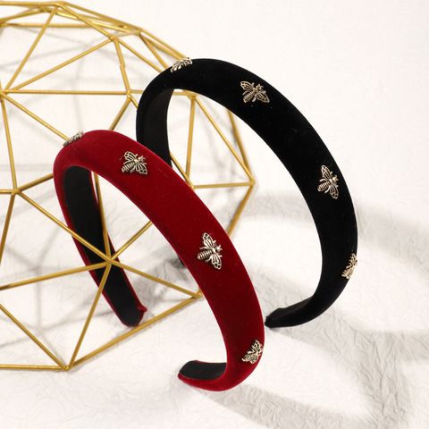 Women's Elegant Simple Style Bee Flannel Hair Band