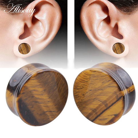 1 Piece Ear Cartilage Rings & Studs Hip-Hop Exaggerated Punk Geometric Tiger Eye Ear Cartilage Rings & Studs