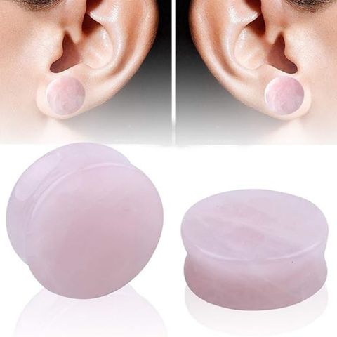 1 Piece Ear Cartilage Rings & Studs Exaggerated Punk Simple Style Geometric Pink Crystal Ear Cartilage Rings & Studs