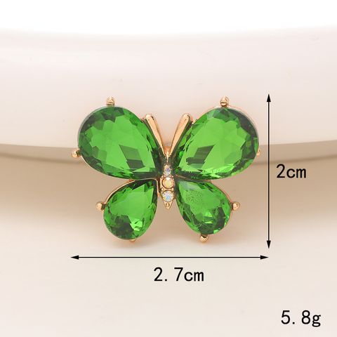 1 Piece Alloy Zircon Butterfly Jewelry Buckle