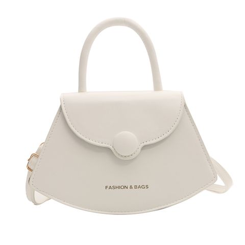 Women's Pu Leather Solid Color Cute Shell Flip Cover Shoulder Bag Handbag Crossbody Bag