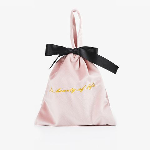 Elegant Solid Color Velvet Storage Bag