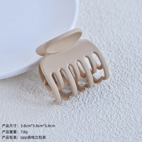 Simple Style Classic Style Solid Color Plastic Resin Stoving Varnish Hair Claws