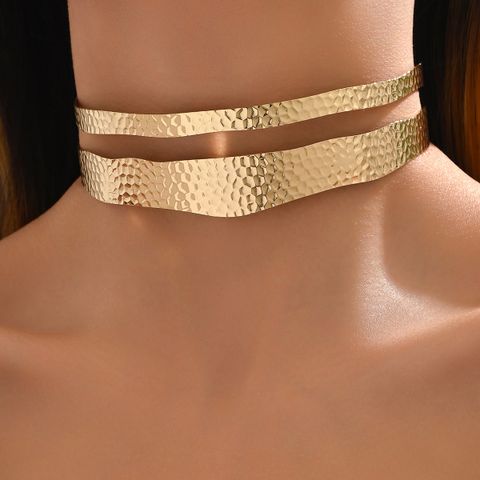 Wholesale Jewelry Exaggerated Punk Solid Color Iron Choker