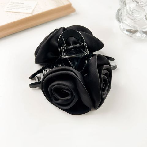 Women's Vintage Style Rose Plastic Hair Claws