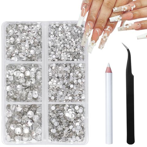 2000 Pieces Per Pack 0.19cm 0.25cm 0.29cm Rhinestone Geometric Rhinestone Nail