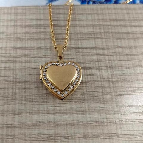 Romantic Heart Shape Stainless Steel Plating Pendant Necklace