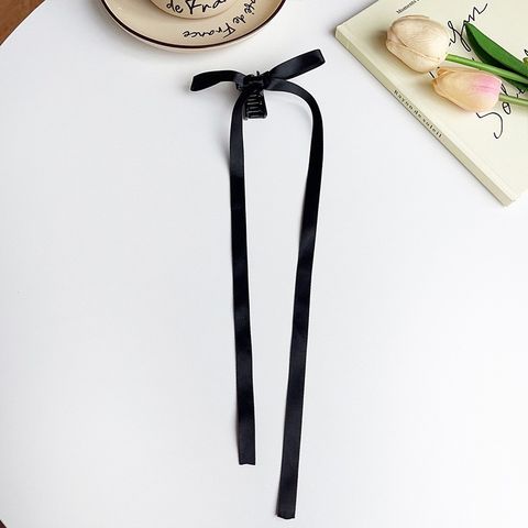 Women's Simple Style Classic Style Bow Knot Plastic Cloth Braid Hair Clip