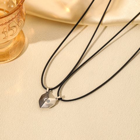 Simple Style Classic Style Star Moon Alloy Magnetic Women's Pendant Necklace