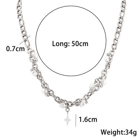 304 Stainless Steel Casual Hip-Hop Cool Style Star Necklace
