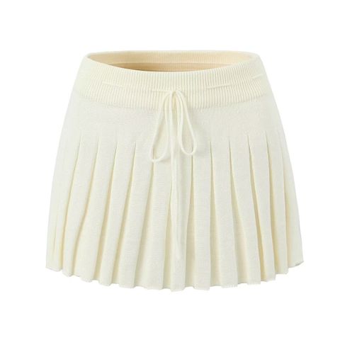 Daily Women's Streetwear Solid Color Polyacrylonitrile Fiber Knit Backless Skirt Sets Skirt Sets