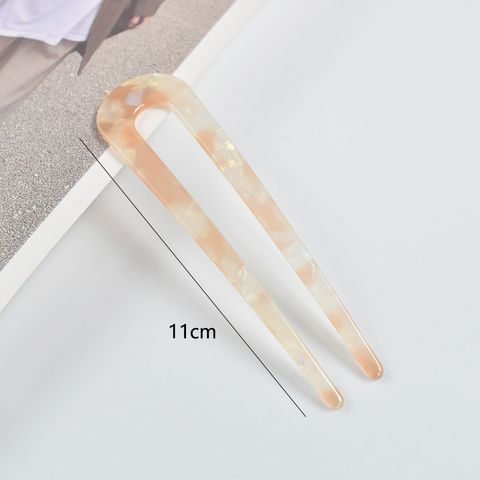 Fashion Twist Acetic Acid Sheets Artificial Pearls Hairpin 1 Piece