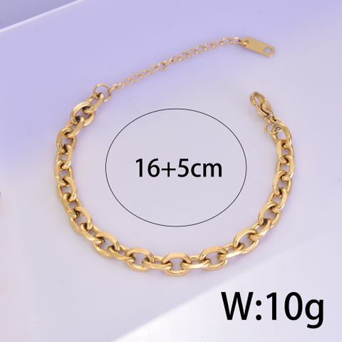 Fashion Solid Color Stainless Steel Unisex Bracelets