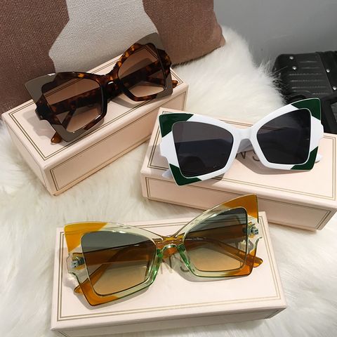 Exaggerated Novelty Bow Knot Pc Butterfly Frame Full Frame Women's Sunglasses
